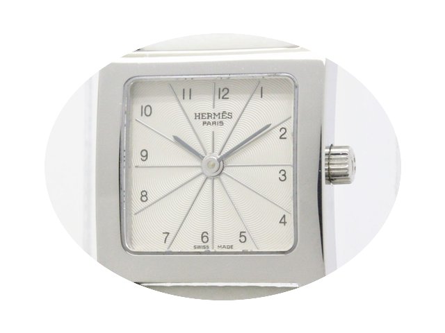 Hermès H Watch Double Tour Steel Quartz...