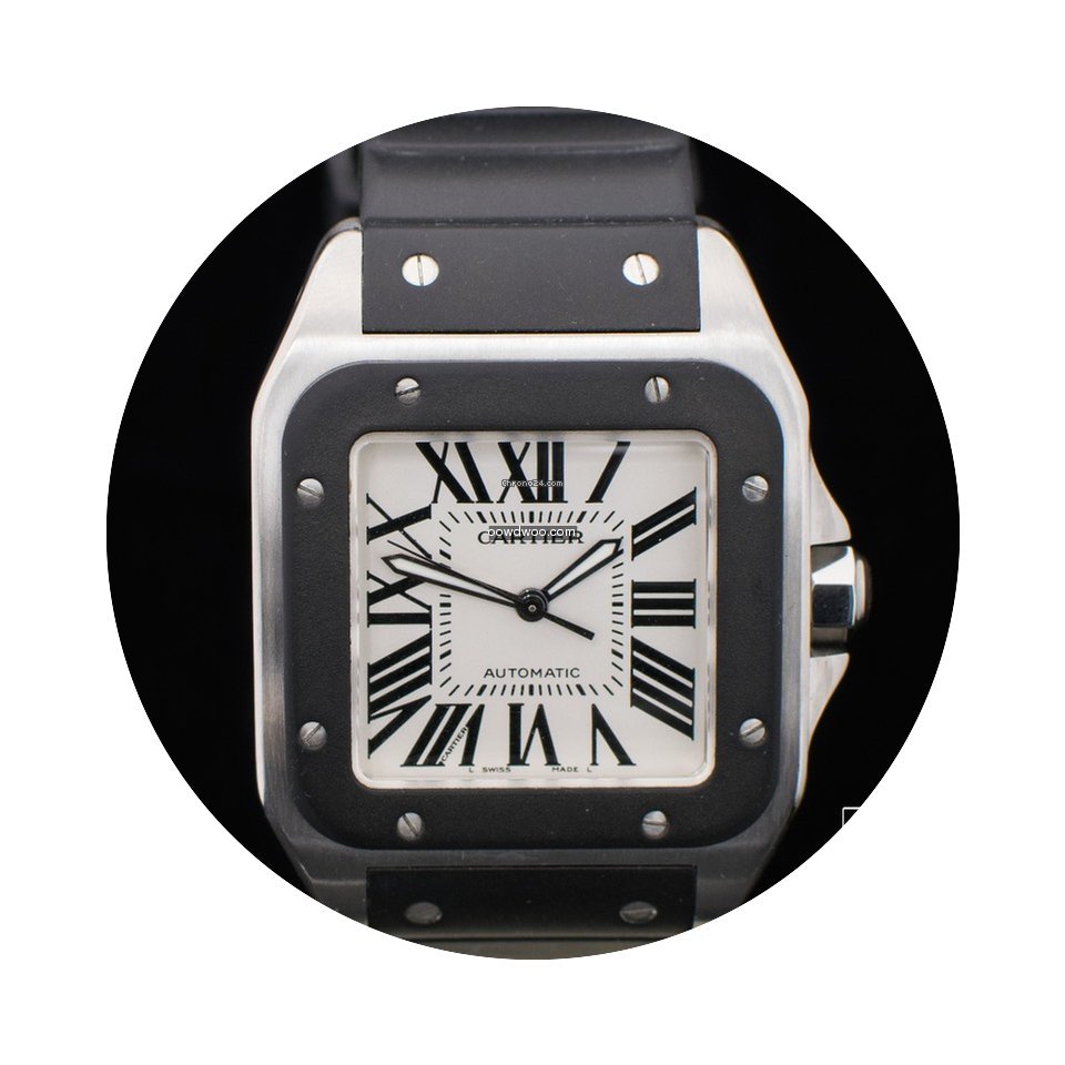 Cartier Santos 100 Stainless Steel Case ...