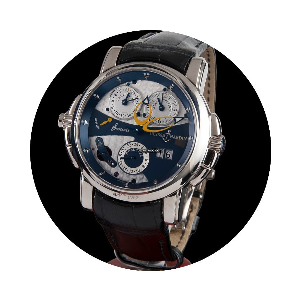 Ulysse Nardin sonata silicium white gold...
