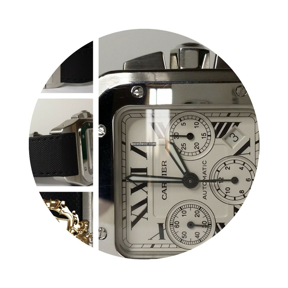 Cartier W20090X8 Santos 100 XL Chronogra...