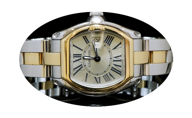 Cartier Ladies Roadster Steel & Gold...