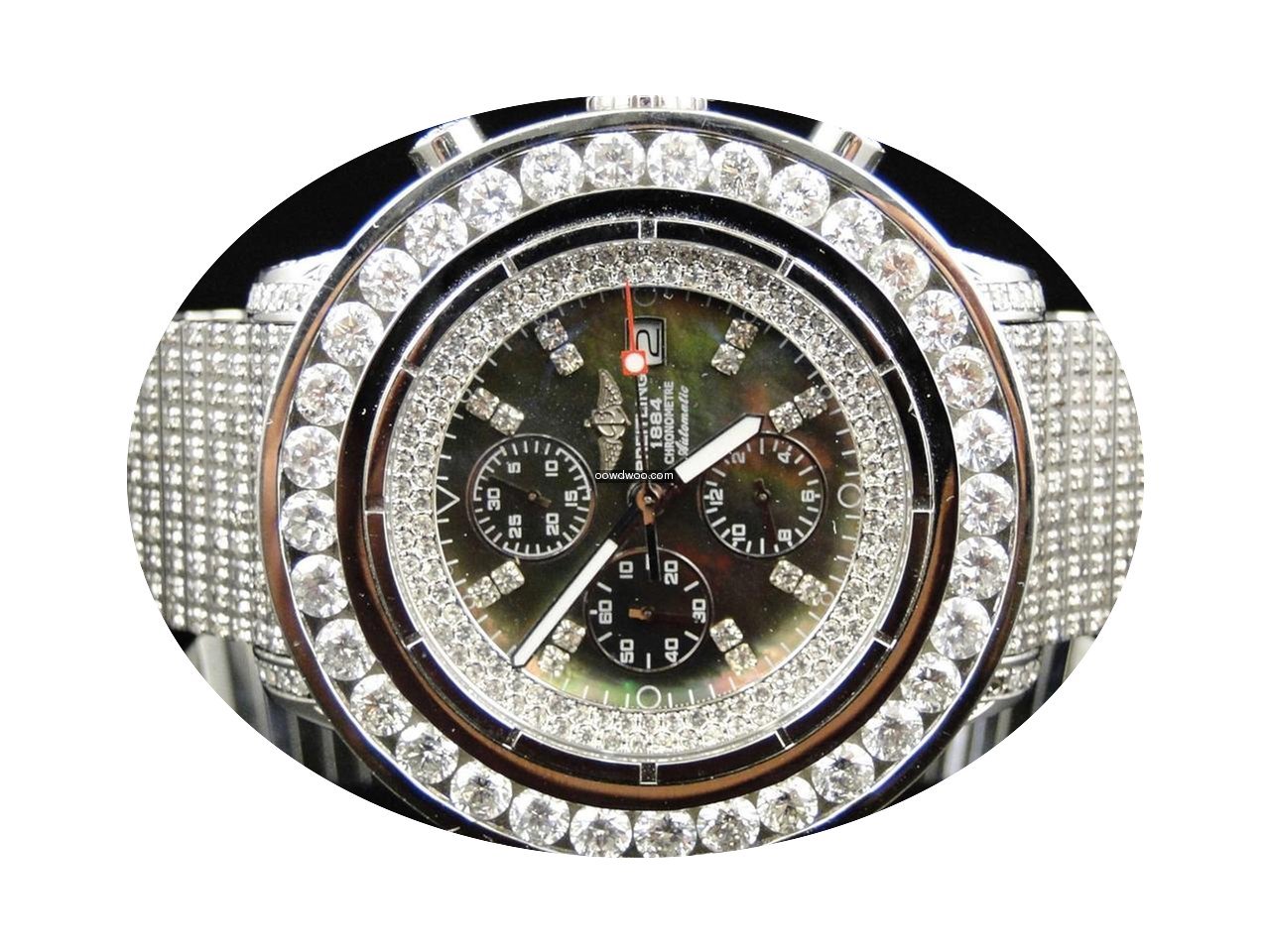 Breitling Mens Custom XL 55.20 Ct Breitl...