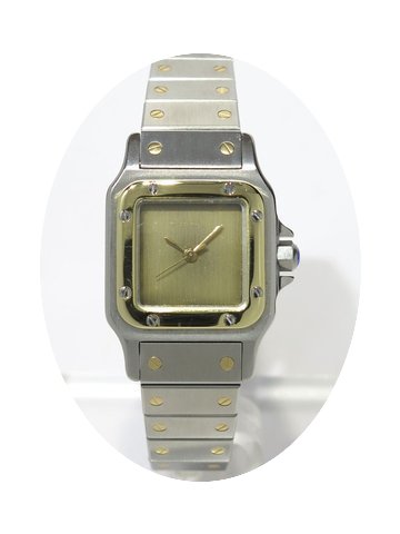 Cartier Santos 18k Yellow gold and steel...