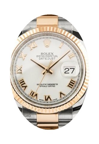 Rolex Datejust 36 116231-WHTRFO White Ro...