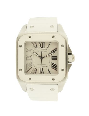 Cartier “Santos 100″ Stainless Steel...