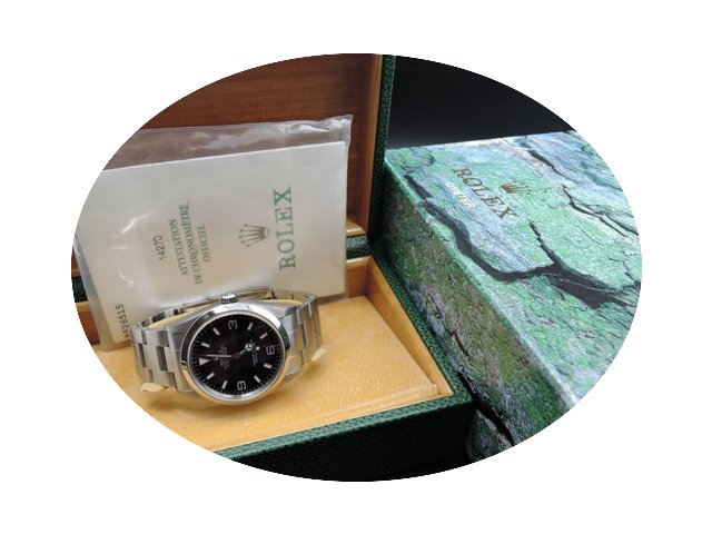 Rolex EXPLORER 1 14270 Black Dial with B...