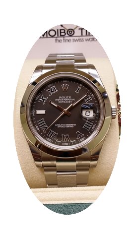 Rolex Datejust II Black Roman Dial Smoot...