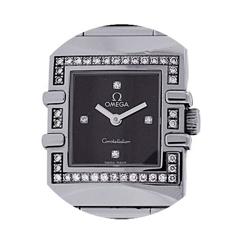Omega Constellation Diamond Bezel Black ...