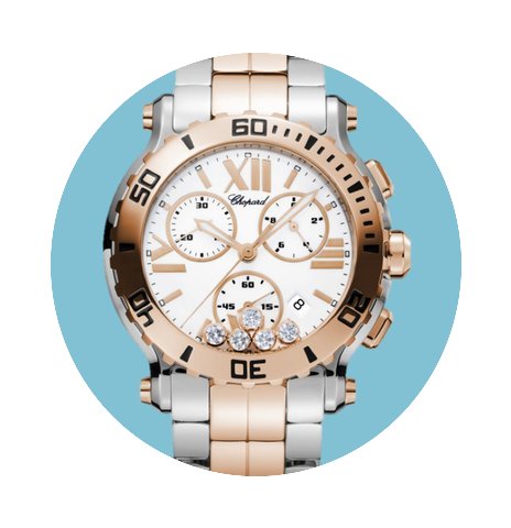Chopard Happy Sport Chrono Stahl Roségo...