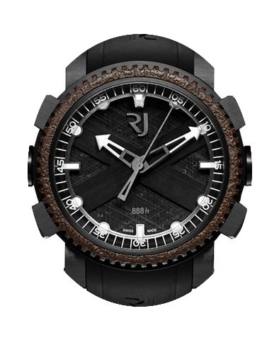 Romain Jerome Black Octopus Black Rubber...