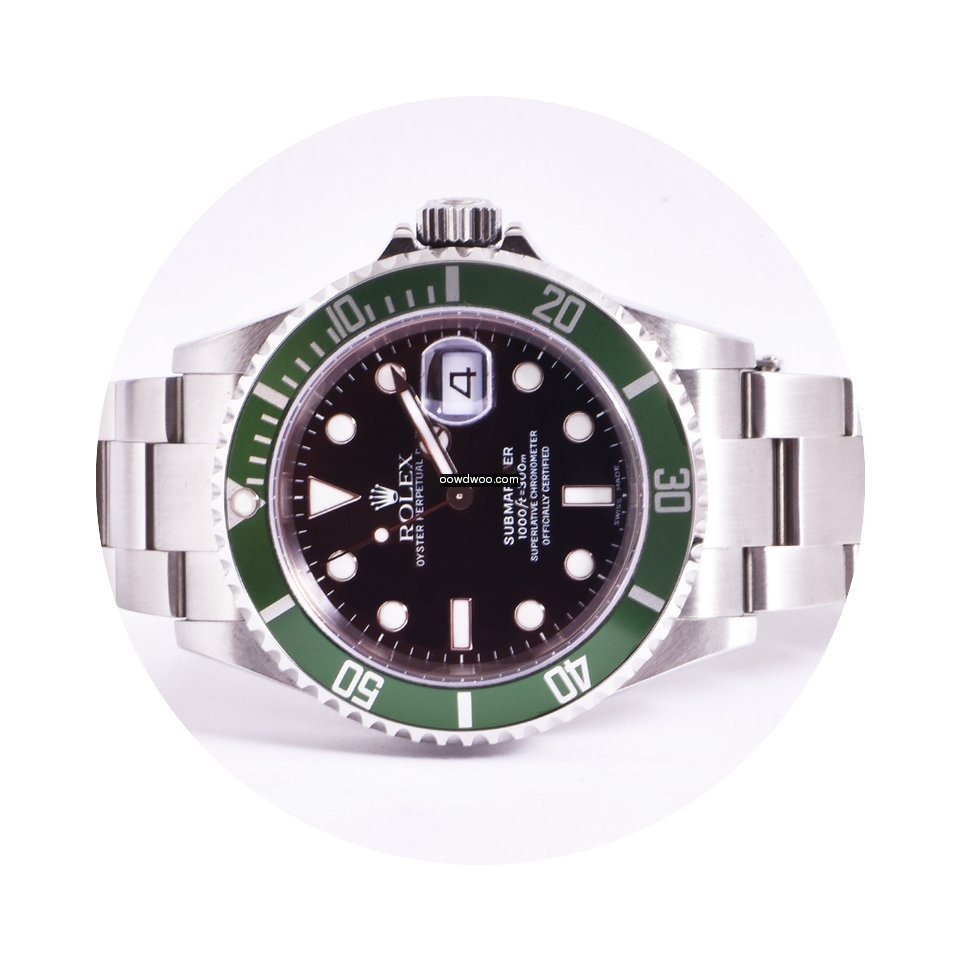 Rolex Submariner Green Bezel 16610LV...