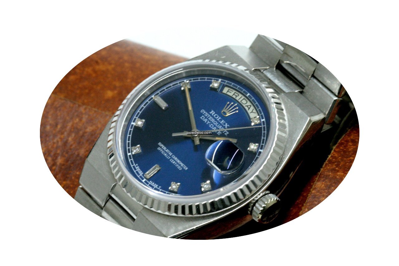 Rolex Oysterquarz Weissgold Diamanten Di...
