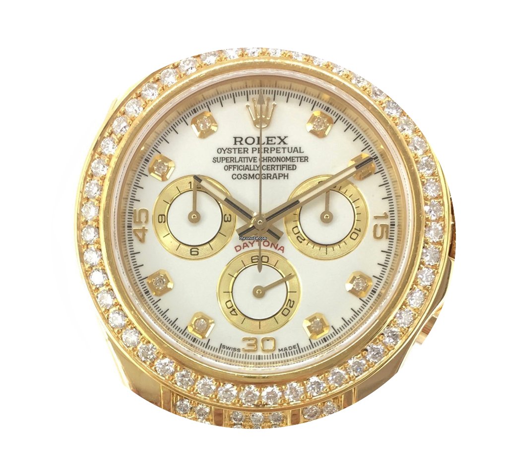 Rolex Daytona Gold 18K Diamonds Aftermar...