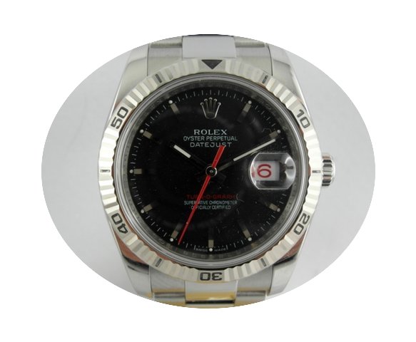 Rolex Turn-O-Graph q.te nero black dial...
