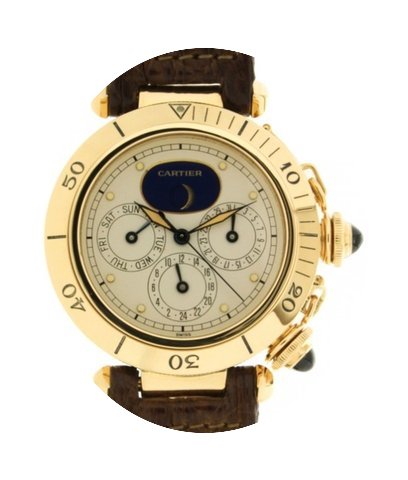 Cartier Pasha Triple Time Zone Moonphase...