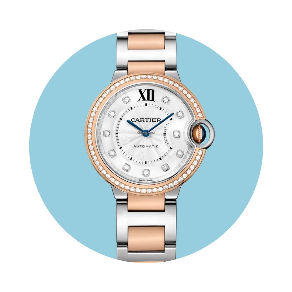 Cartier Ballon Bleu 36 mm Stahl Rotgold ...