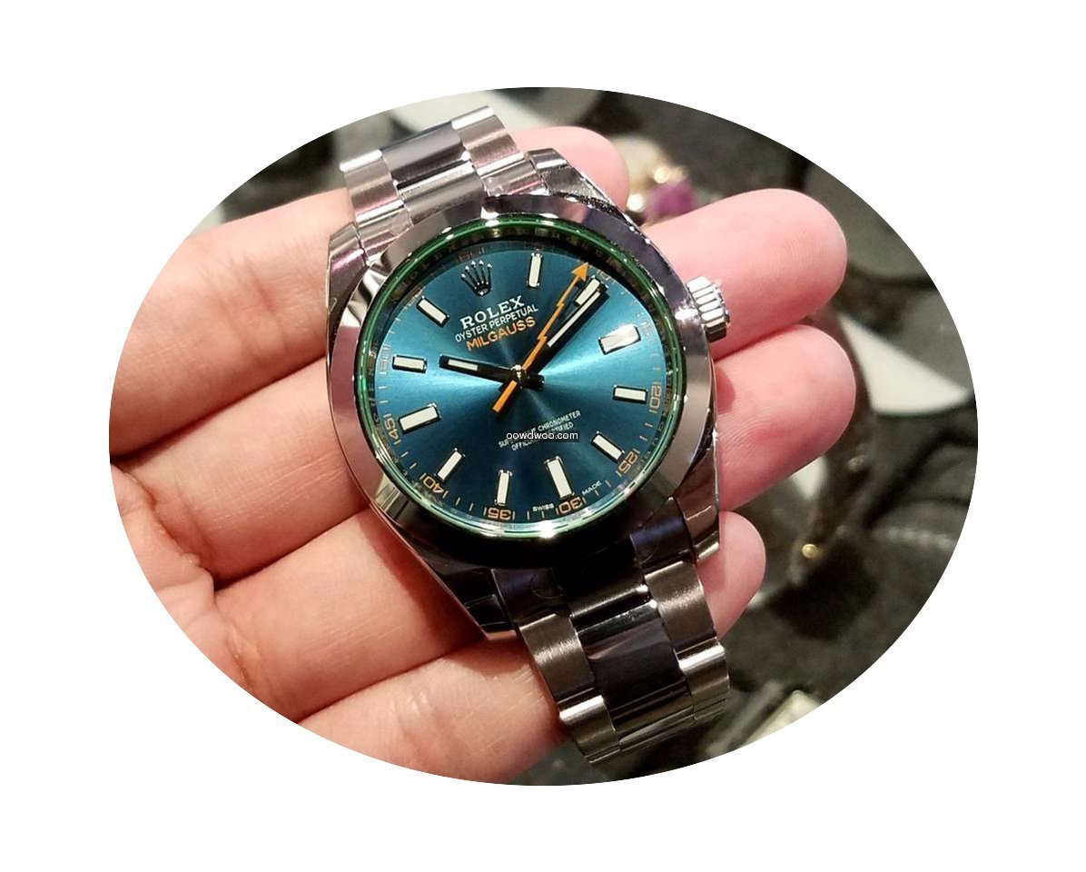 Rolex 116400GV Blue Dial Milgauss 40mm...