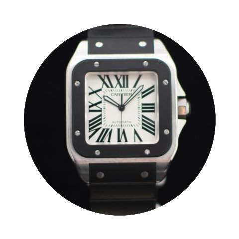Cartier Santos 100 Stainless Steel And B...
