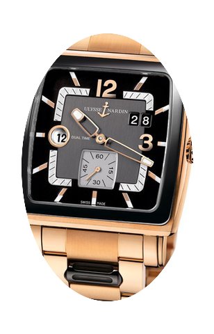Ulysse Nardin Quadrato Dual Time Mens Wa...