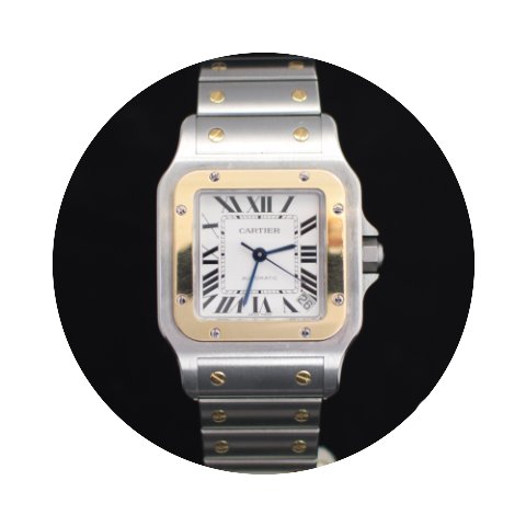 Cartier Santos Galbee Steel And Gold Aut...