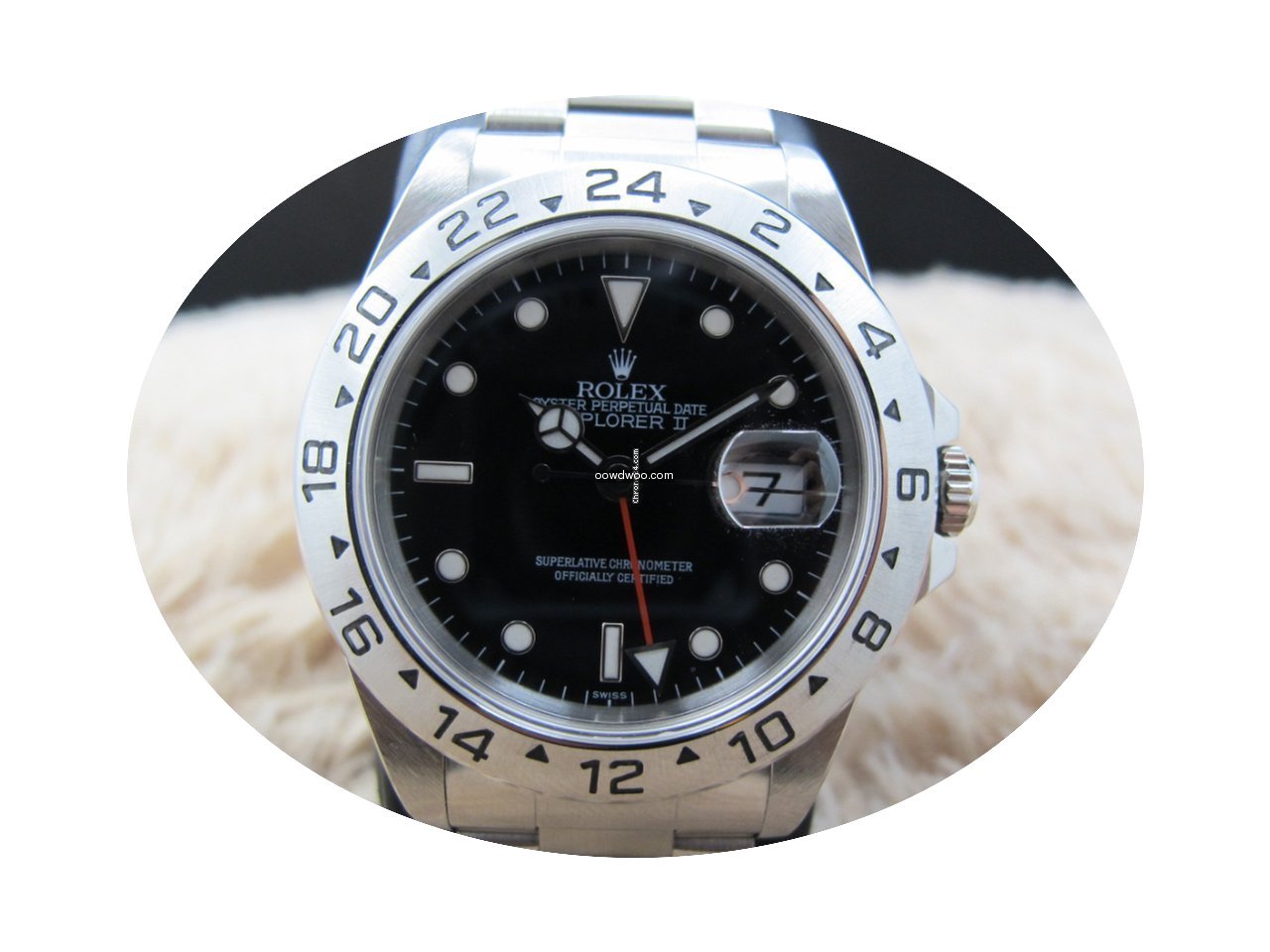 Rolex EXPLORER 2 16570 with Black Dial M...