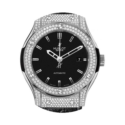 Hublot Classic Fusion Titanium Pave Men'...