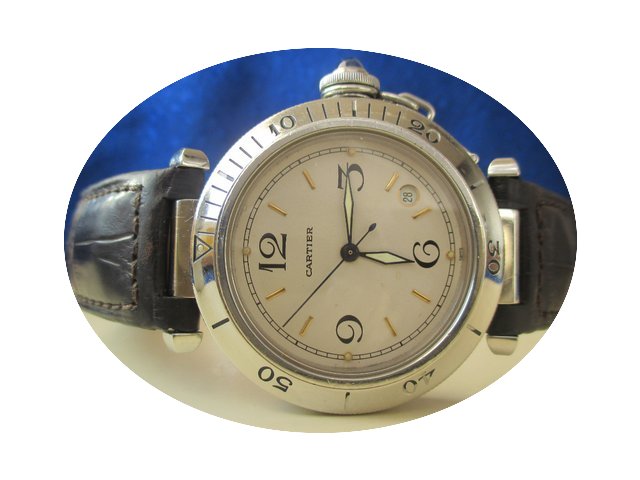 Cartier Pasha 38mm in Stahl Automatik in...