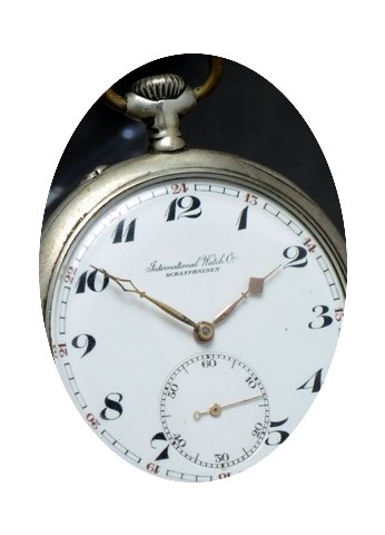 IWC Pocket Watch Vintage .800 Silver Tas...