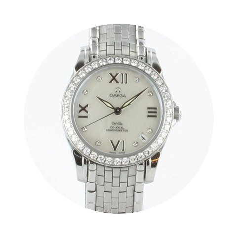 Omega De Ville Co-Axial mit 2 Jahren Gar...