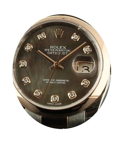 Rolex New Datejust 116201 Gold Steel Mop...