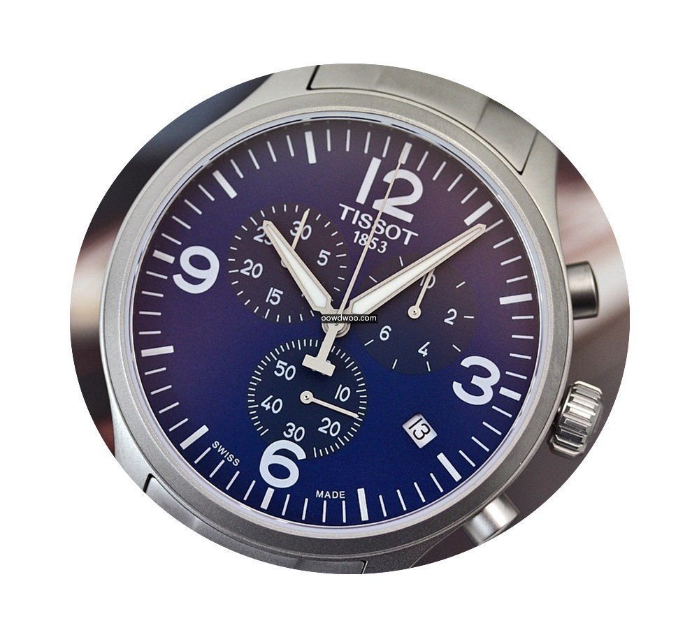 Tissot Chrono XL Steel on Steel 45mm Blu...