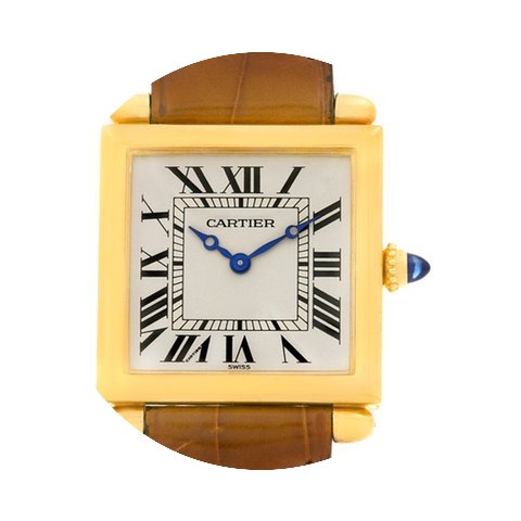 Cartier Tank Obus 18k Yellow Gold Watch...