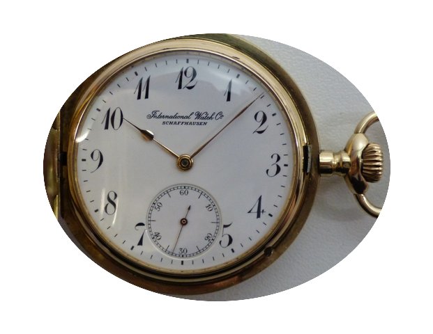 IWC Sprungdeckel-Taschenuhr - Gold 585 -...