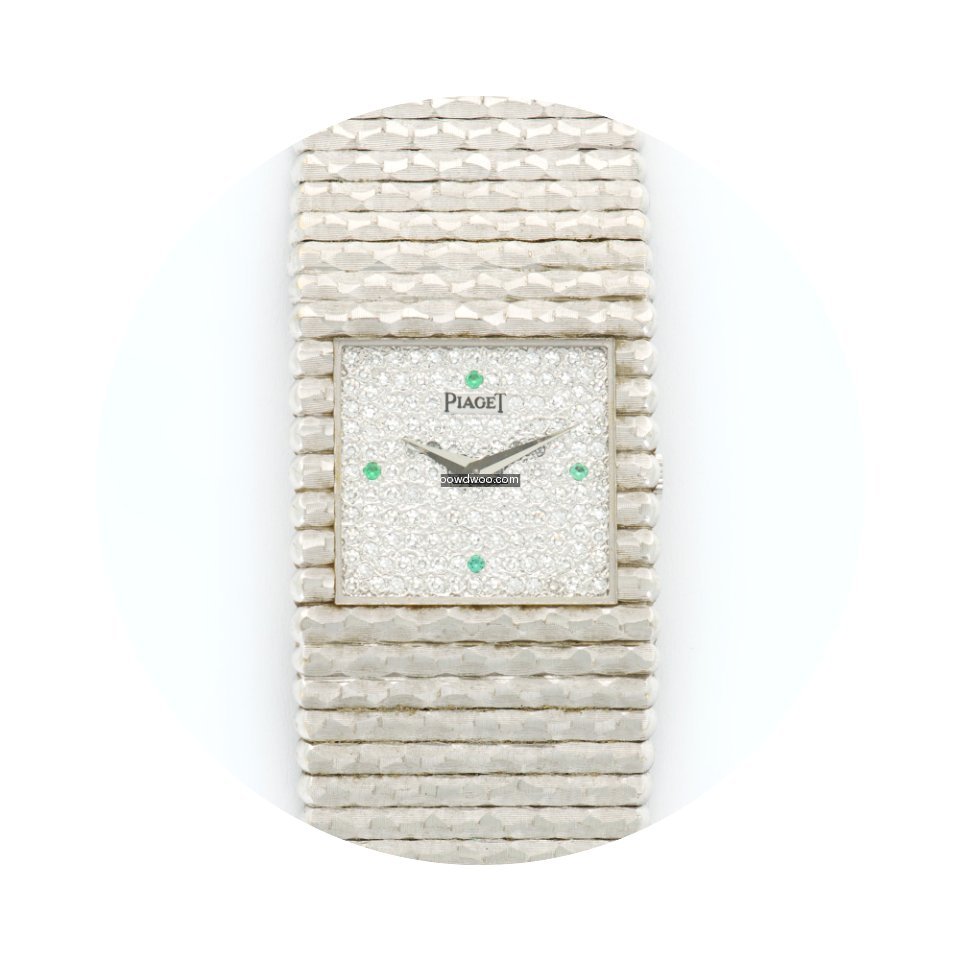 Piaget White Gold Emperador Diamond Emer...