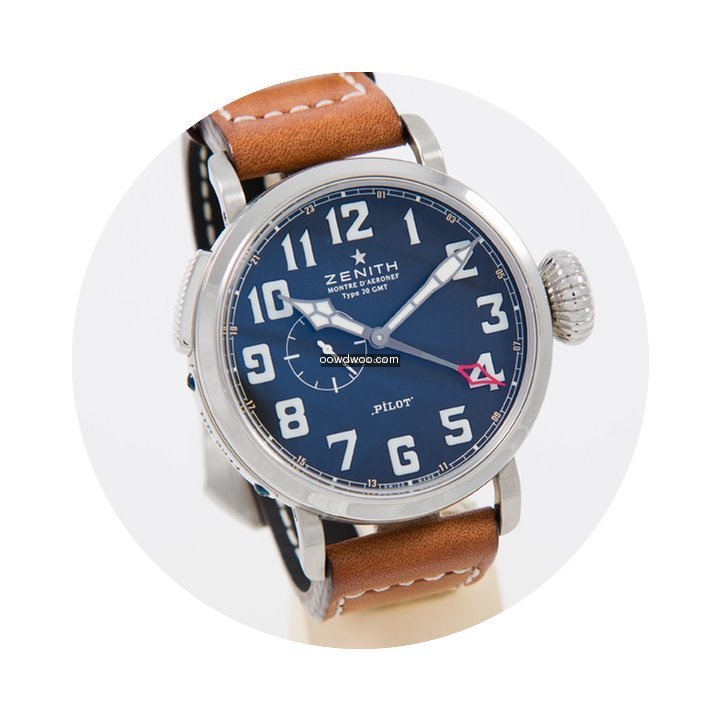 Zenith Pilot Type 20 GMT black dial unwo...