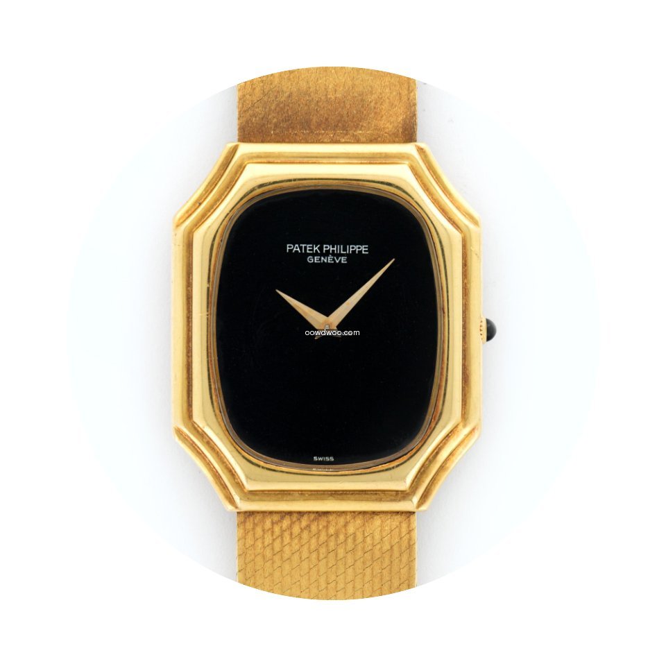 Patek Philippe Yellow Gold with Onyx Dia...