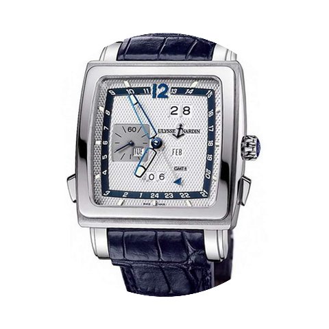 Ulysse Nardin Quadrato Dual Time White G...