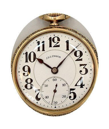 Illinois Railroad Pocket Watch circa 191...