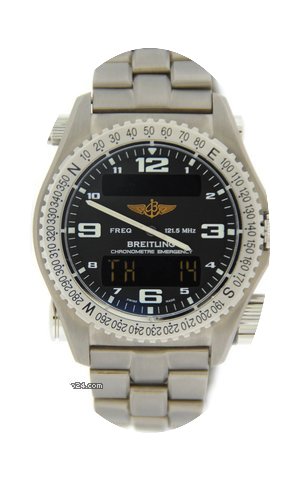 Breitling Emergency Gray Dial Titanium...