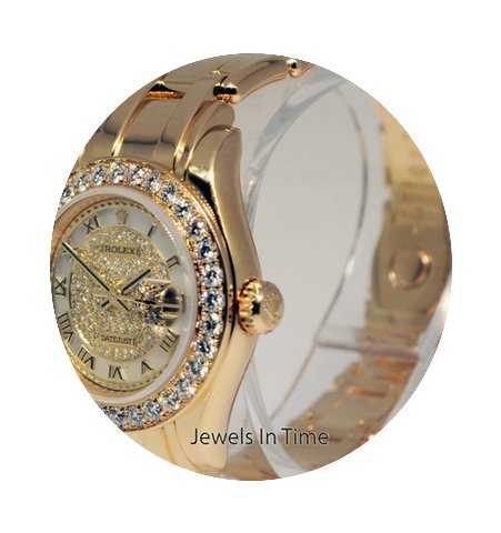 Rolex Pearlmaster Ladies 18k Yellow Gold...