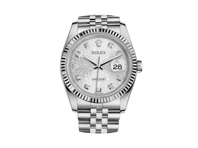 Rolex DATEJUST 36MM SILVER JUBILEE DIAMO...