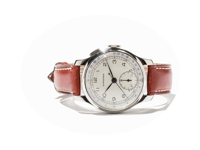 Longines Single Button Chronograph, Swit...