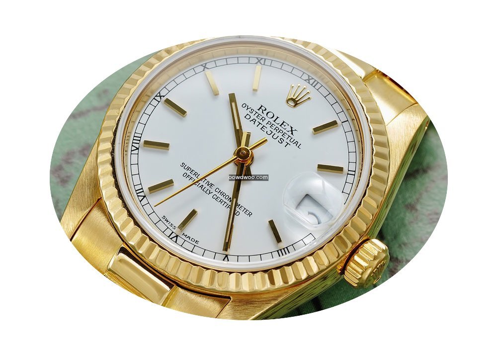 Rolex Datejust medium 31mm 18k Gold 6827...