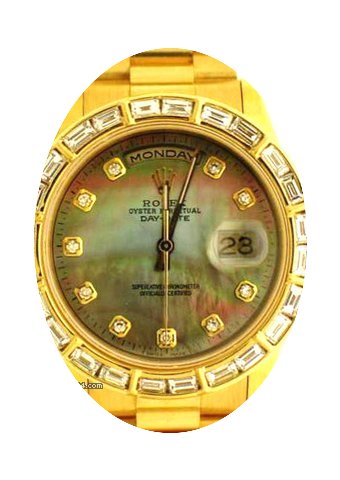 Rolex Mens President Gold Watch With Dia...