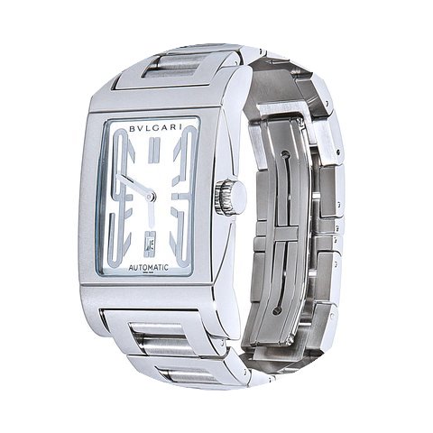 Bulgari Rettangolo Stainless Steel Autom...