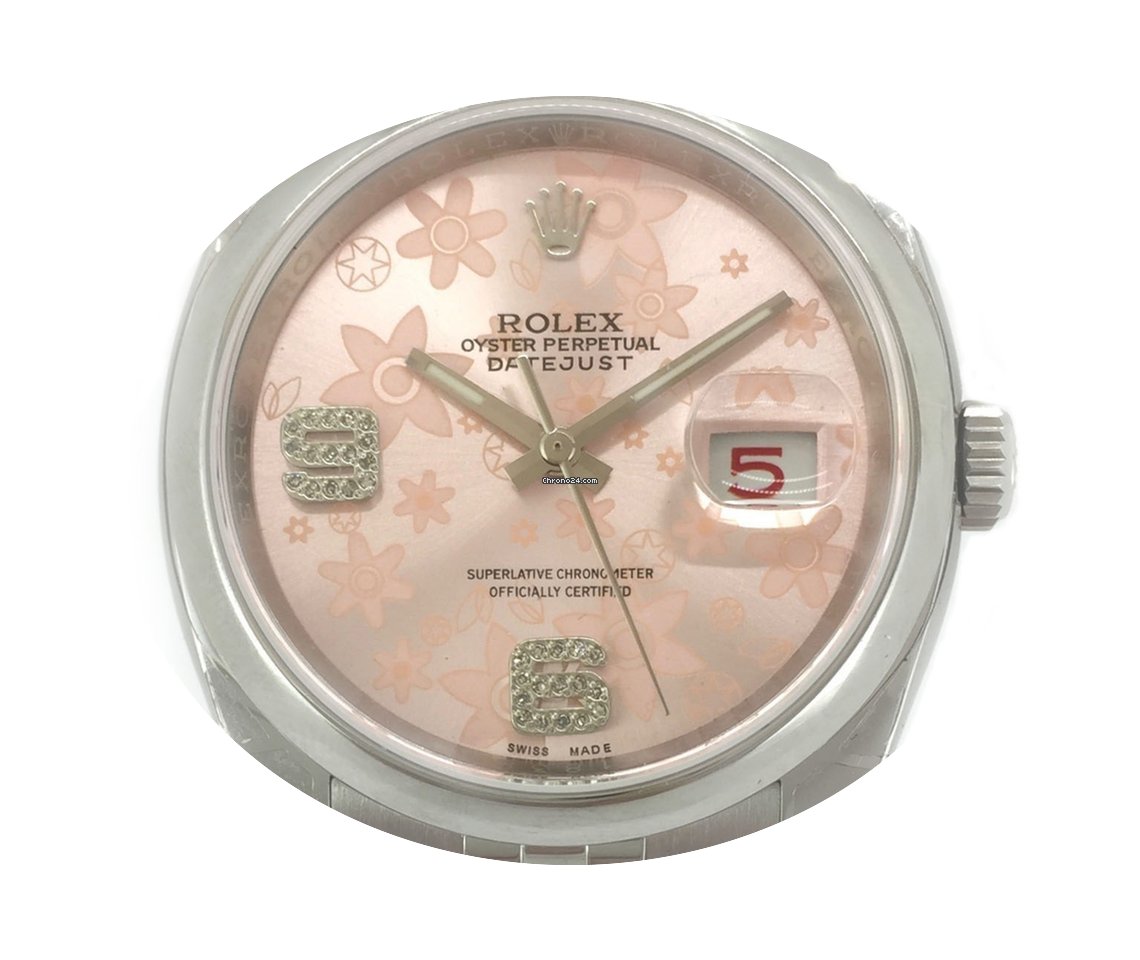 Rolex Datejust Flowers Diamonds Aftermar...