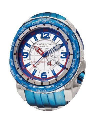 Stuhrling Marine World Timer Watch 31917...