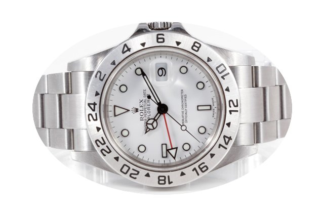 Rolex Mens Stainless Steel Explorer II -...