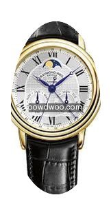 Raymond Weil Maestro Silver Dial 18kt Ye...