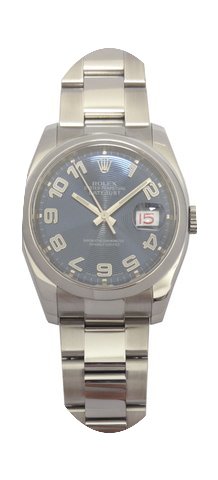 Rolex Datejust Steel with Blue Concentri...